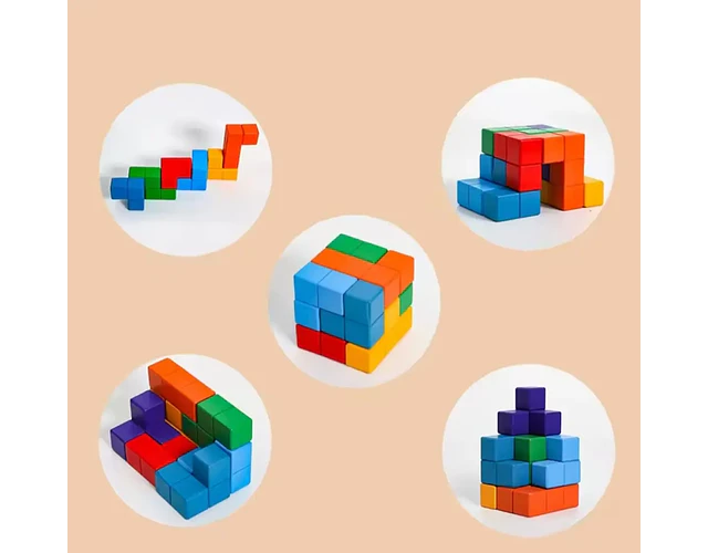 Cubo Soma de Madera