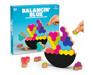 Juego De Construcción Y Equilibrio Bloques Balancín Madera