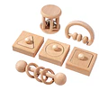 Set de Madera Montessori Sensorial Para Bebé 6 Piezas