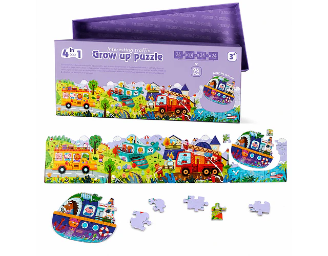 Puzzle Progresivo 94 Piezas Grow Up
