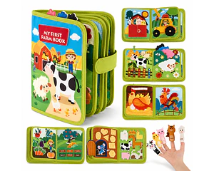 Libro Sensorial Montessori Granja Estimulación Cognitiva