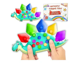 Juguete Sensorial Dinosaurio Clasificación De Colores 