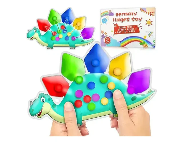 Juguete Sensorial Dinosaurio Clasificación De Colores 