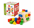Cubo Didáctico Encaje Figuras Geométricas Multicolor