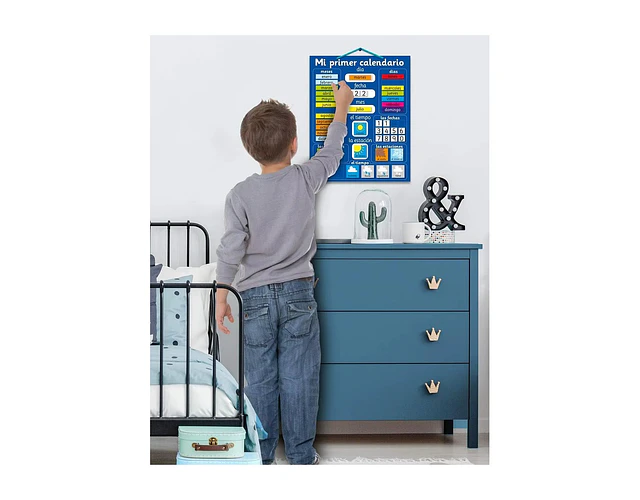 Calendario Montessori de Fieltro para Niños: Rutina, Días y Clima