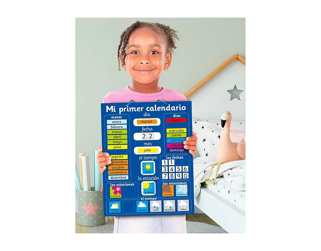 Calendario Montessori de Fieltro para Niños: Rutina, Días y Clima