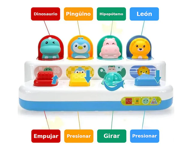 Juego Pop Up Didáctico Animales