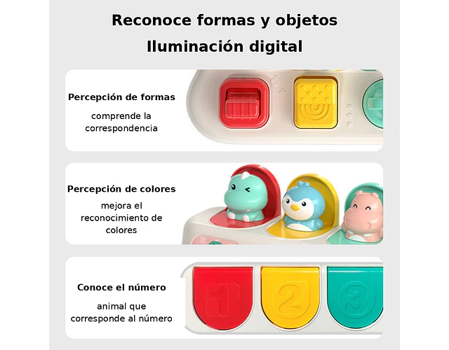 Juego Pop Up Didáctico Animales