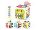 Cubo De Actividades 7 En 1 Juguete Sensorial Montessori Multicolor