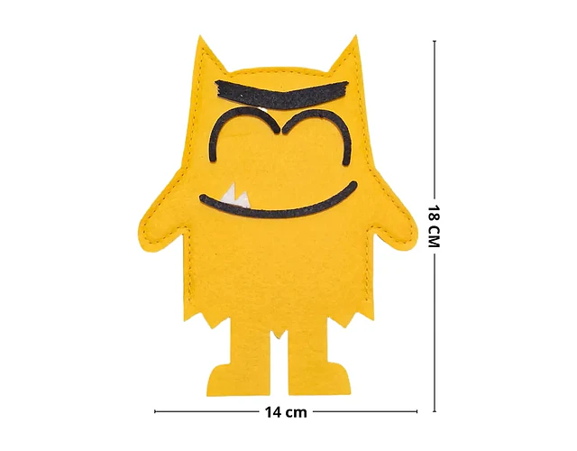 Set 6 Títeres De Mano Monstruos De Las Emociones De Fieltro