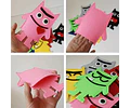 Set 6 Títeres De Mano Monstruos De Las Emociones De Fieltro