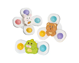 Spinner giratorio con ventosas para Bebé Pack de 3