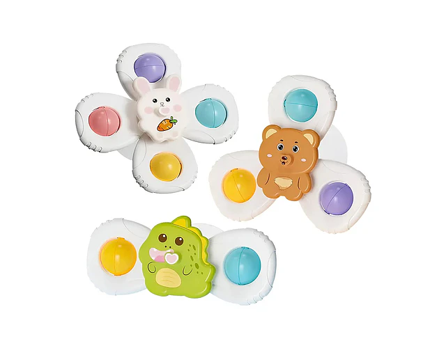 Spinner giratorio con ventosas para Bebé Pack de 3