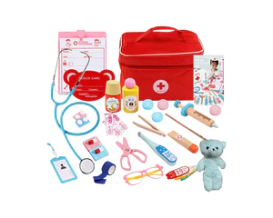 Set Juego De Roles Doctor Juego Madera Niños