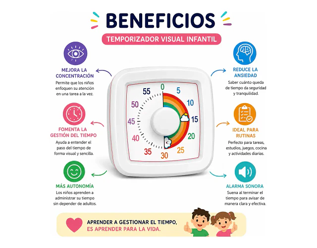 Temporizador Visual 60 Minutos con alarma
