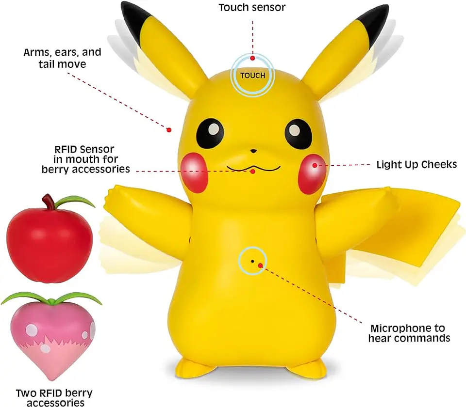 Pokémon Pikachu train and play - Figura interactiva  3
