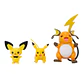 Pichu, Pikachu y Raichu - Pokémon pack figuras evolución  - Miniatura 2