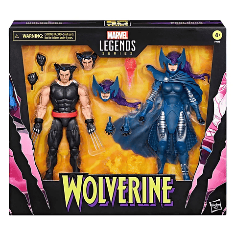  Marvel Legends series - Pack 2 figuras Wolverine y Psylocke