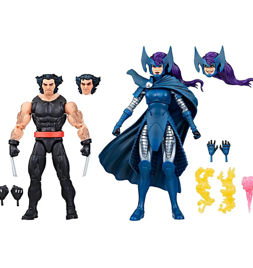  Marvel Legends series - Pack 2 figuras Wolverine y Psylocke 3
