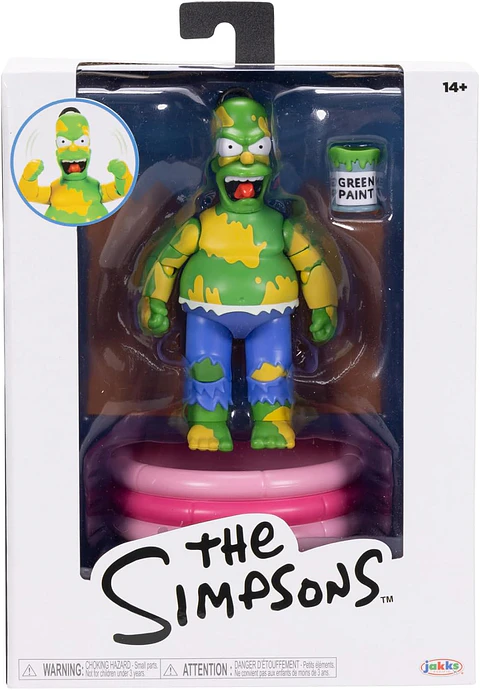 Los Simpsons Figura Furia Homero Verde 12 cm
