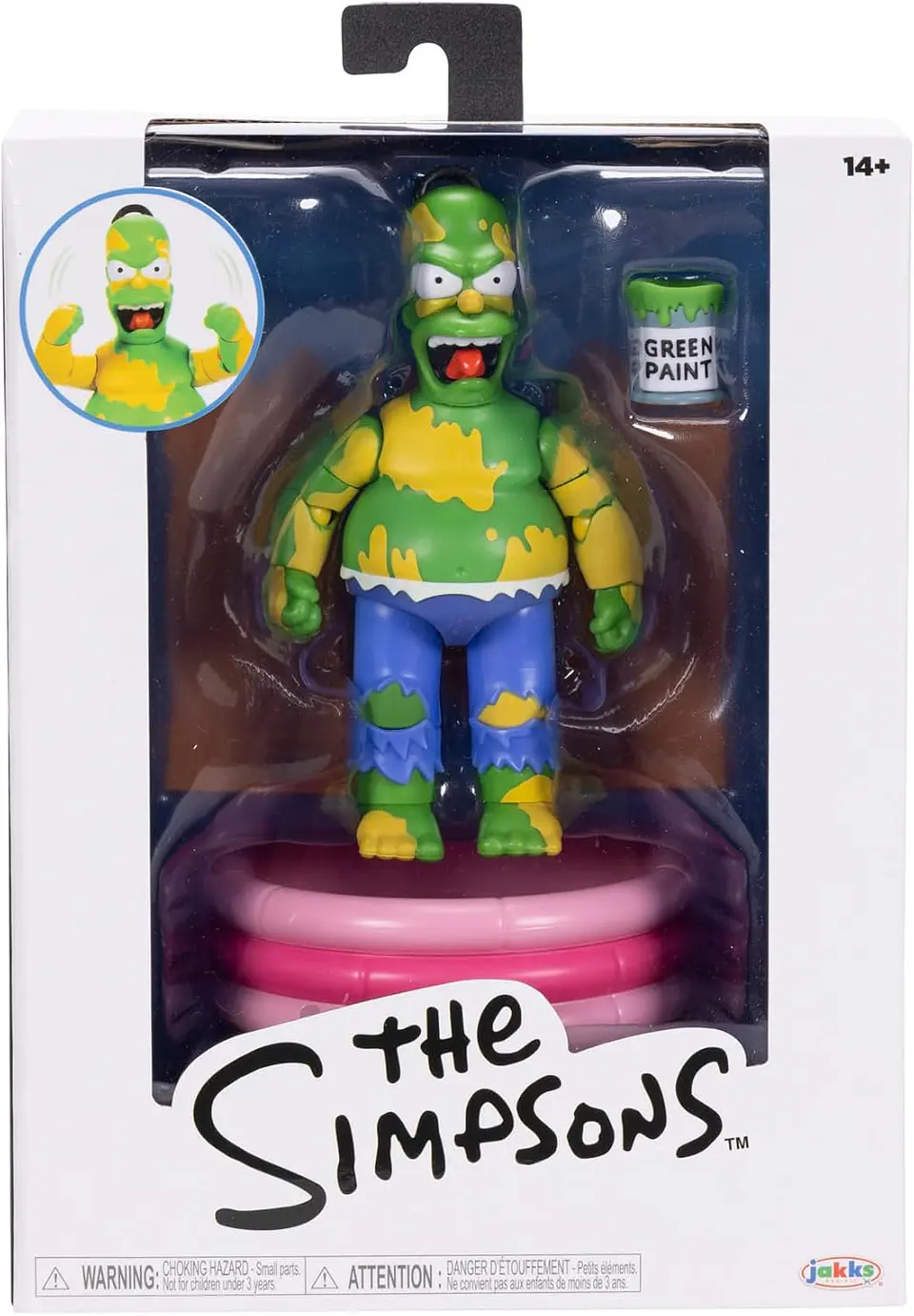 Los Simpsons Figura Furia Homero Verde 12 cm 1