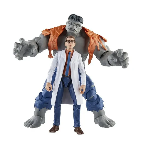  Marvel Legends Series Hulk Gris y Dr. Brice Banner 