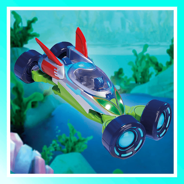 Pj Masks Vehículo Convertible Power Heroes PJ Explorador  5