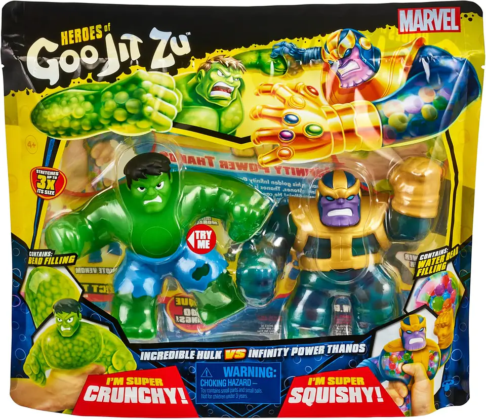 Marvel Versus Pack Thanos Vs Hulk - Goo Jit Zu 1