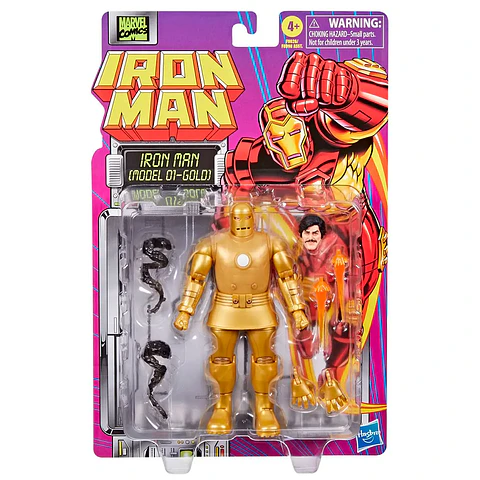 Marvel's Iron Man Model 01 Gold  , Marvel Legends - "Iron Man Retro Collection"