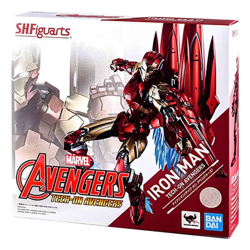 S.H. Figuarts Iron Man - Tech-On Avengers Bandai 1