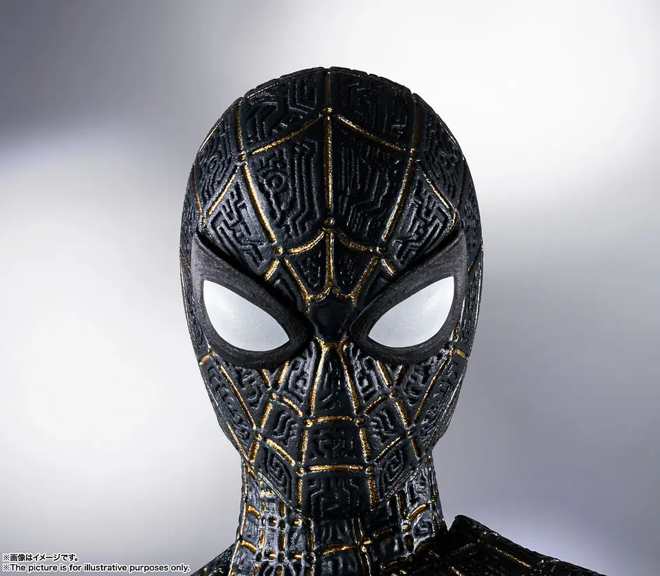 S.H Figuarts Spider Man Black And Gold Suit Tamashii Nations 3
