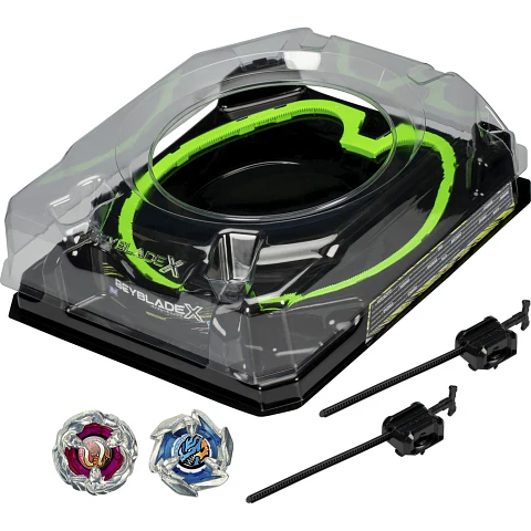 Set de batalla Beyblade X Xtreme con estadio Beystadium y Beyblades 