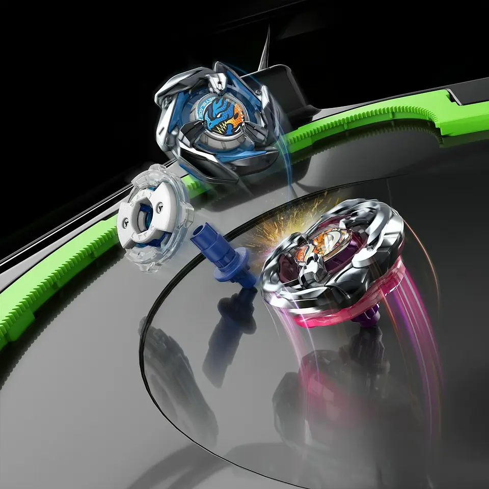Set de batalla Beyblade X Xtreme con estadio Beystadium y Beyblades  3