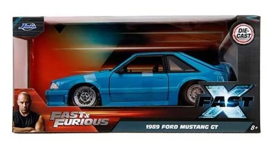 Jada 1:24 - F10 1989 Ford Mustang GT Light Blue 7468C  Rápidos Y Furiosos x  1