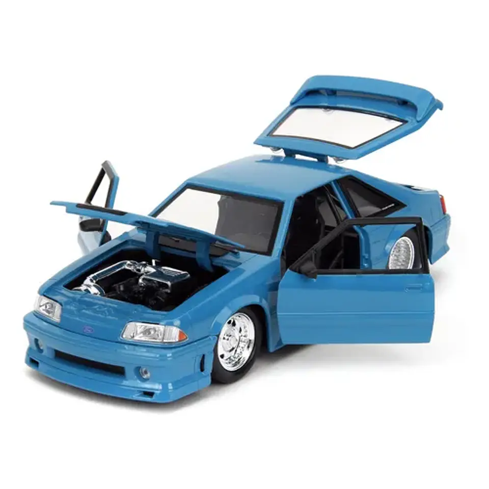 Jada 1:24 - F10 1989 Ford Mustang GT Light Blue 7468C  Rápidos Y Furiosos x  3