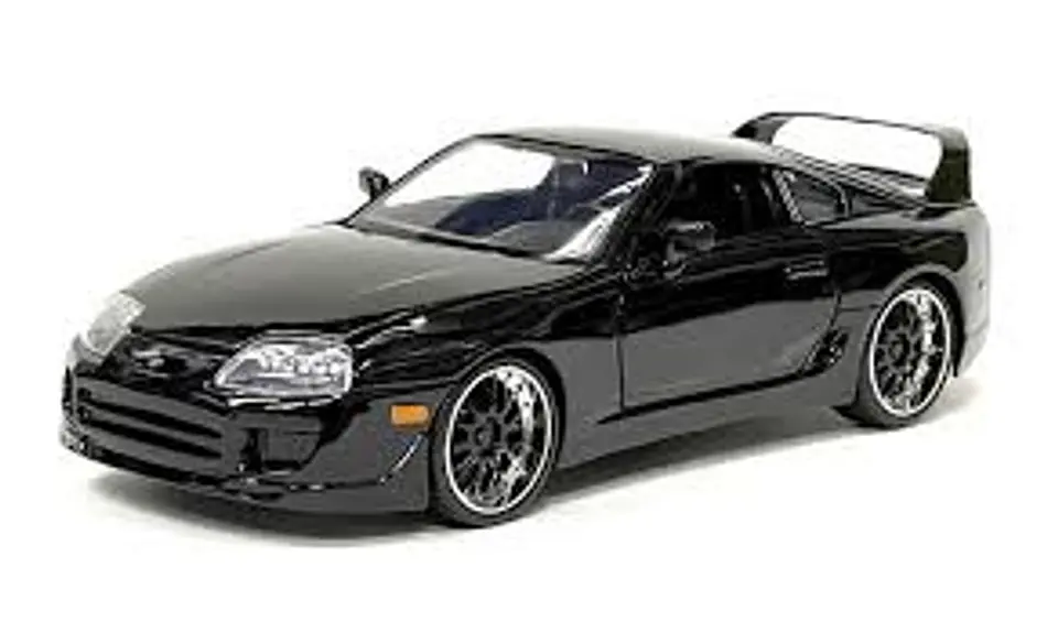Jada 1:24 1995 Toyota Supra, Fast 5 - Glossy Black - Rápidos Y Furiosos 2