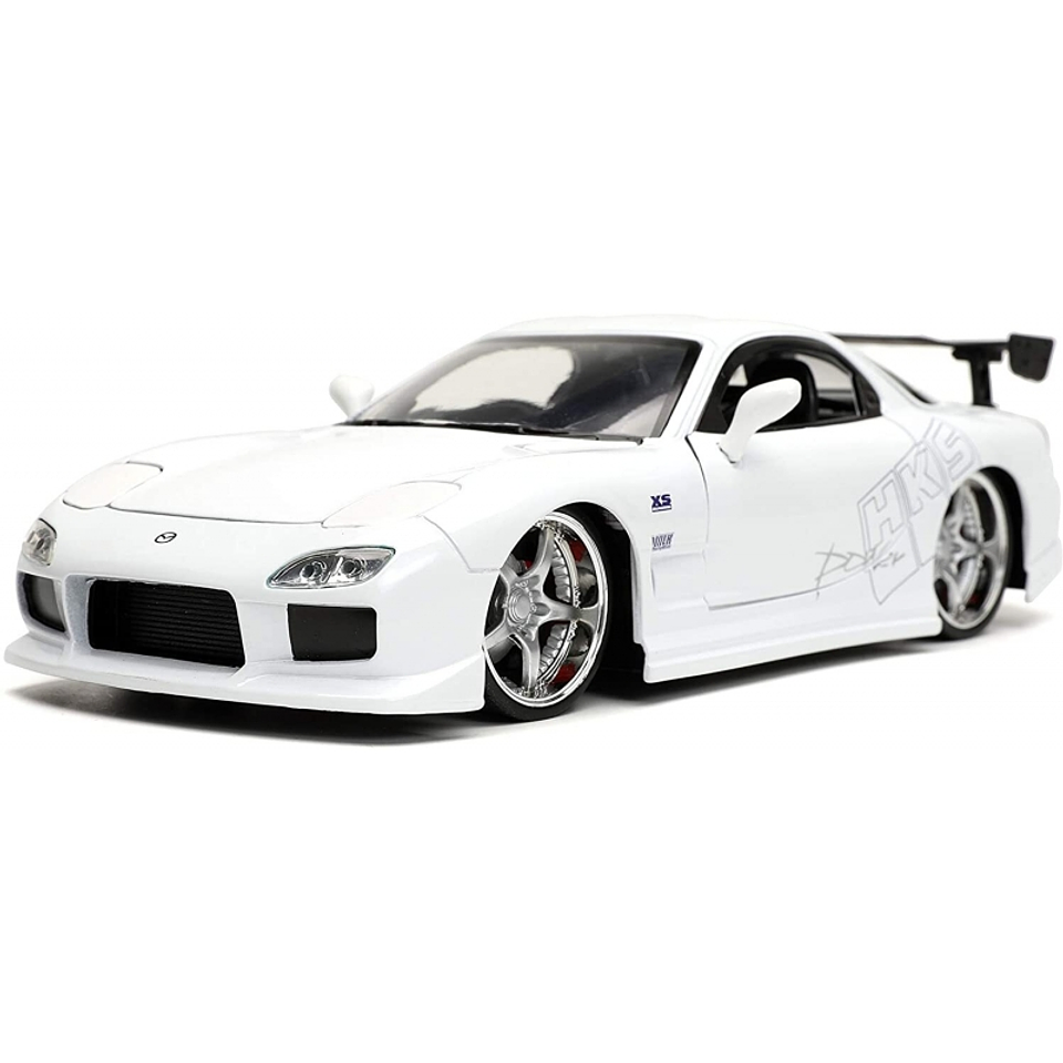 Jada 1:24 1993 Mazda RX-7 FD3S-Wide Body - Glossy White -Rápidos Y Furiosos 2