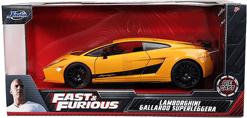 Jada 1:24 Lamborghini Gallardo (Fast & Furious 6)- M.Yellow - Rápidos Y Furiosos  