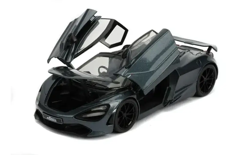 Jada 1:24 Shaw's McLaren 720S - Metallic Gray - Rápidos Y Furiosos 2