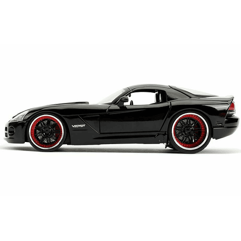 Jada 1:24 2008 Dodge Viper SRT-10 - Glossy - Black Rápidos Y Furiosos      