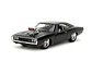 Jada 1:24 1970 Dodge Charger - Glossy Black Rápidos Y Furiosos - Miniatura 2