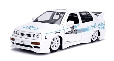 Jada 1:24 1995 Volkswagen Jetta - Glossy White Rápidos Y Furiosos