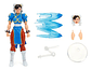 Jada Chun-Li Action Figure - Blue - Miniatura 3