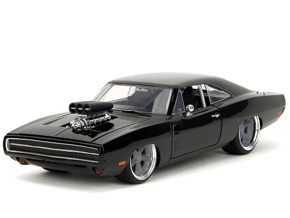 Jada 1:24 F10 1970 Dodge Charger R/T - Glossy Black Rápidos Y Furiosos 2