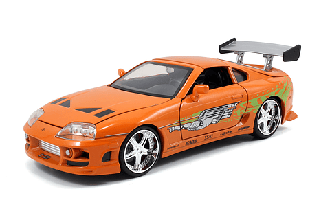 Jada 1:24 1995 Toyota Supra-Orange  - Metallic Orange Rápidos Y Furiosos