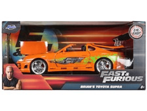 Jada 1:24 1995 Toyota Supra-Orange  - Metallic Orange Rápidos Y Furiosos