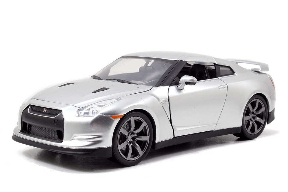 Jada 1:24 2009 Nissan GT-R - Candy Silver Rápidos Y Furiosos 1