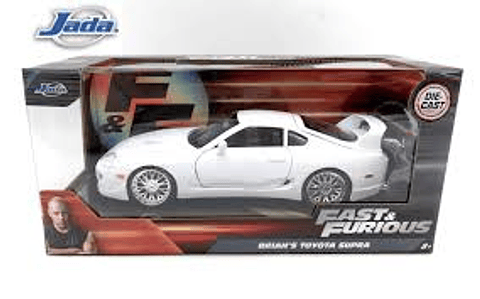 Jada 1:24 1995 Toyota Supra-White - Glossy White  Rápidos Y Furiosos