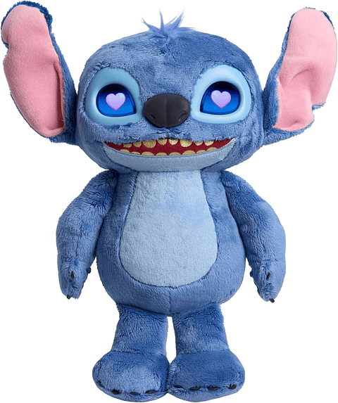 Lilo & Stitch Live Action Peluche interactivo con más de 50 sonidos y efectos, ojos LCD