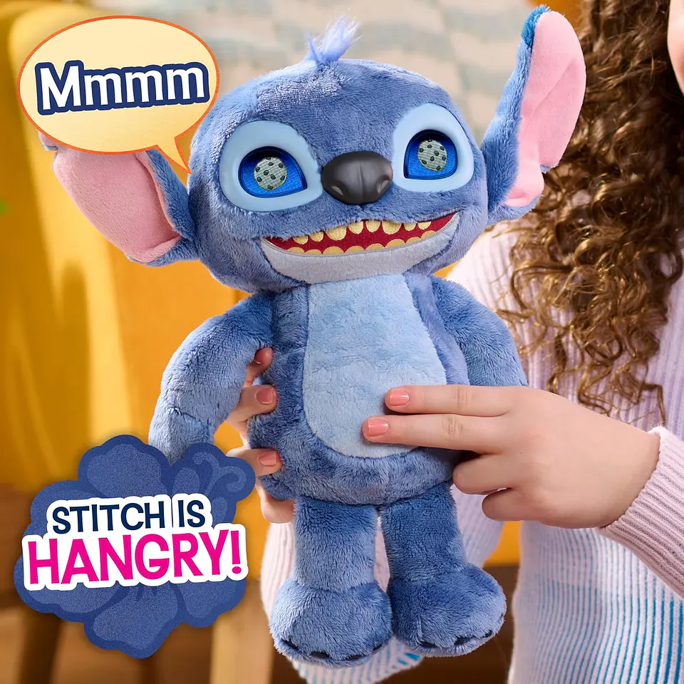 Lilo & Stitch Live Action Peluche interactivo con más de 50 sonidos y efectos, ojos LCD 4